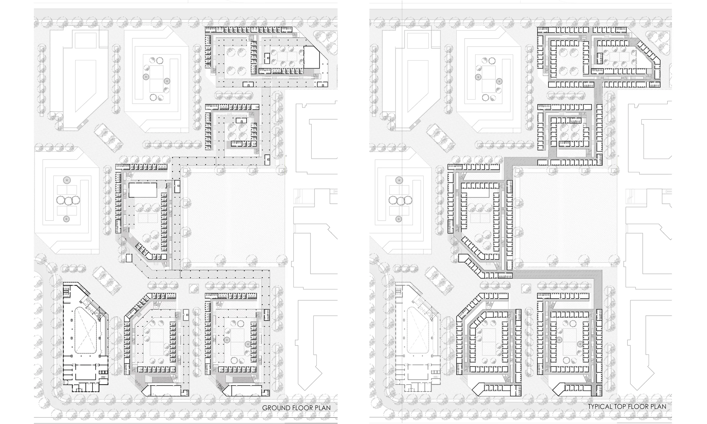 Residential Buildings at IIT Gandhinagar — Unit plans