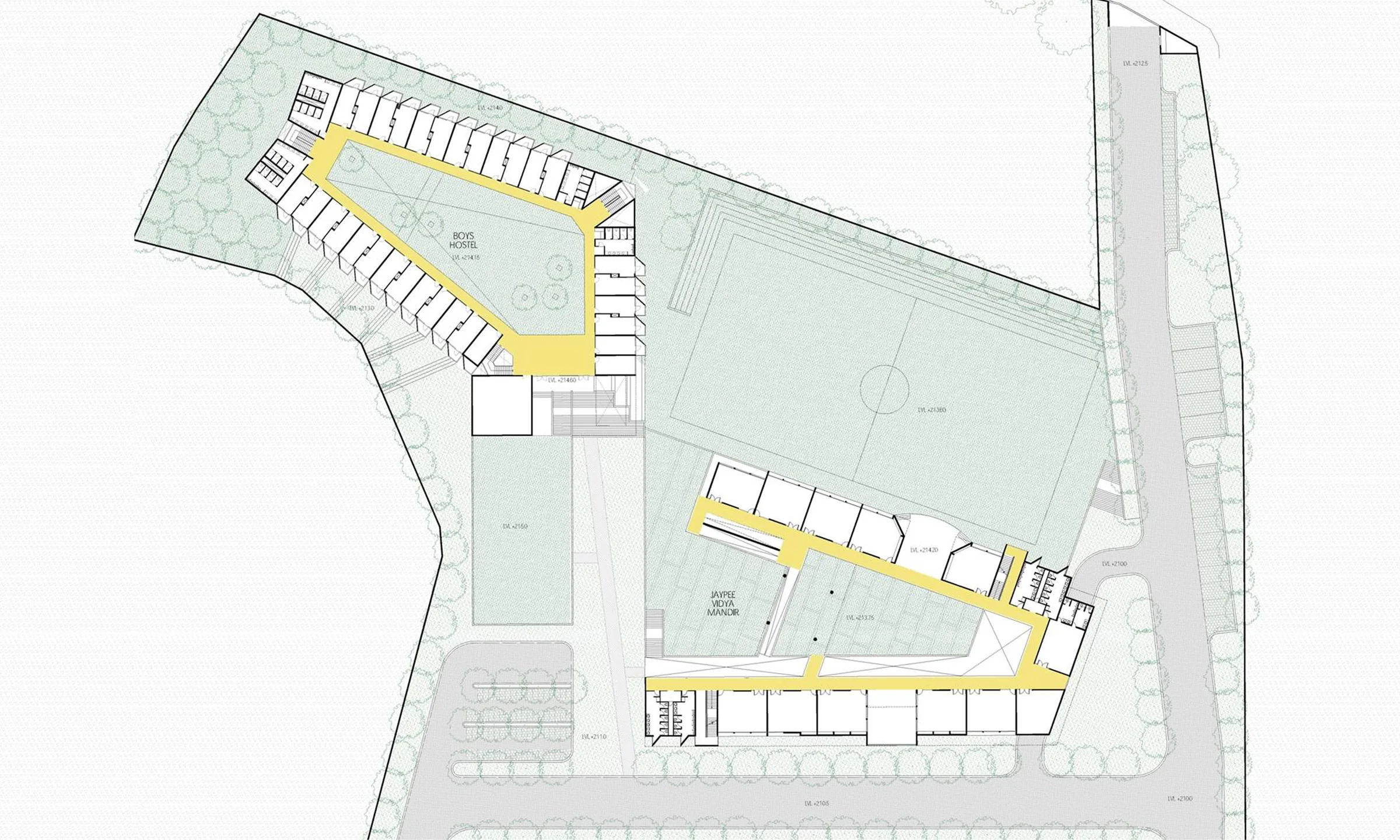 Jaypee School Campus, Anoopshahar — Site plan