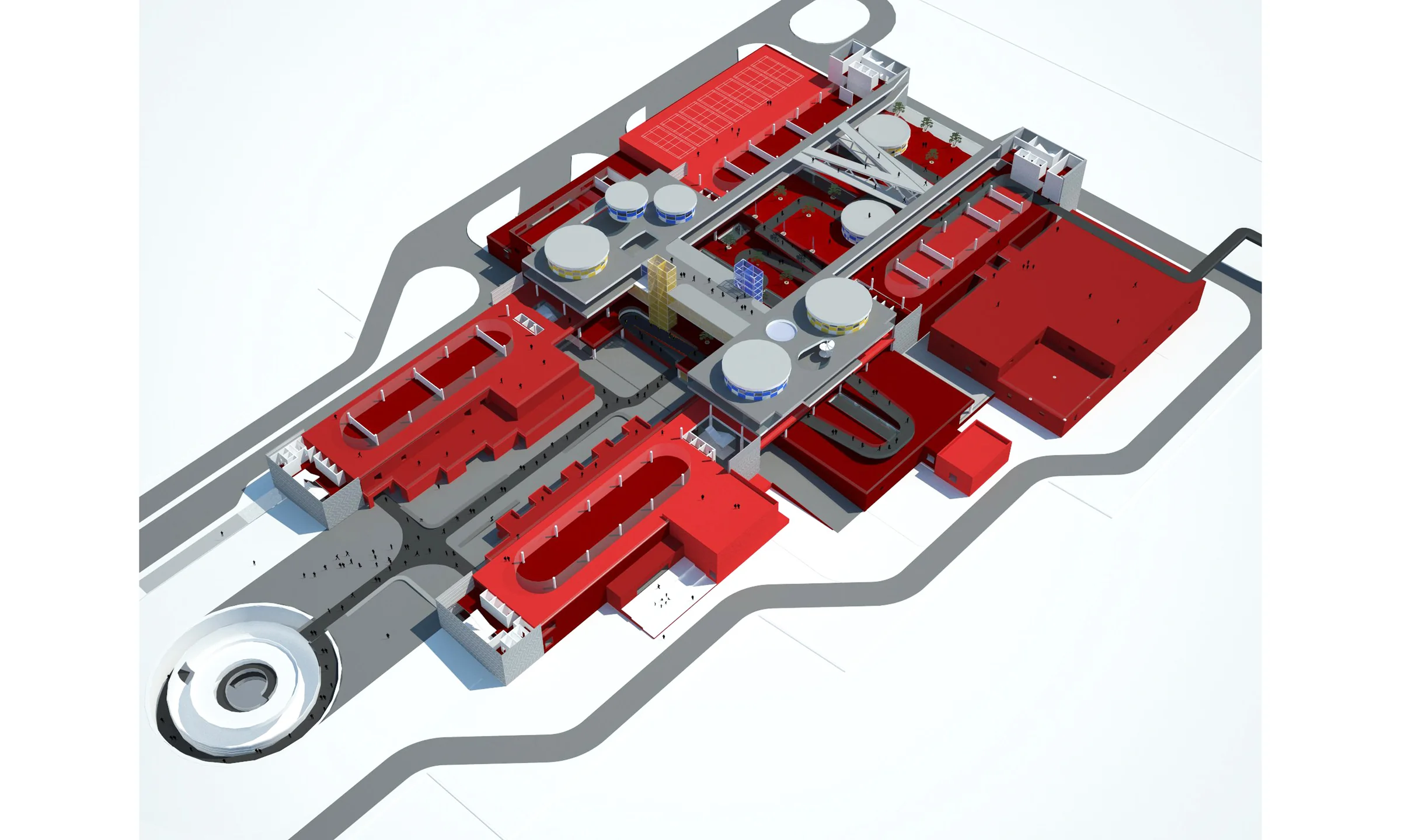 Michelin Research and Development Centre — Axonometric