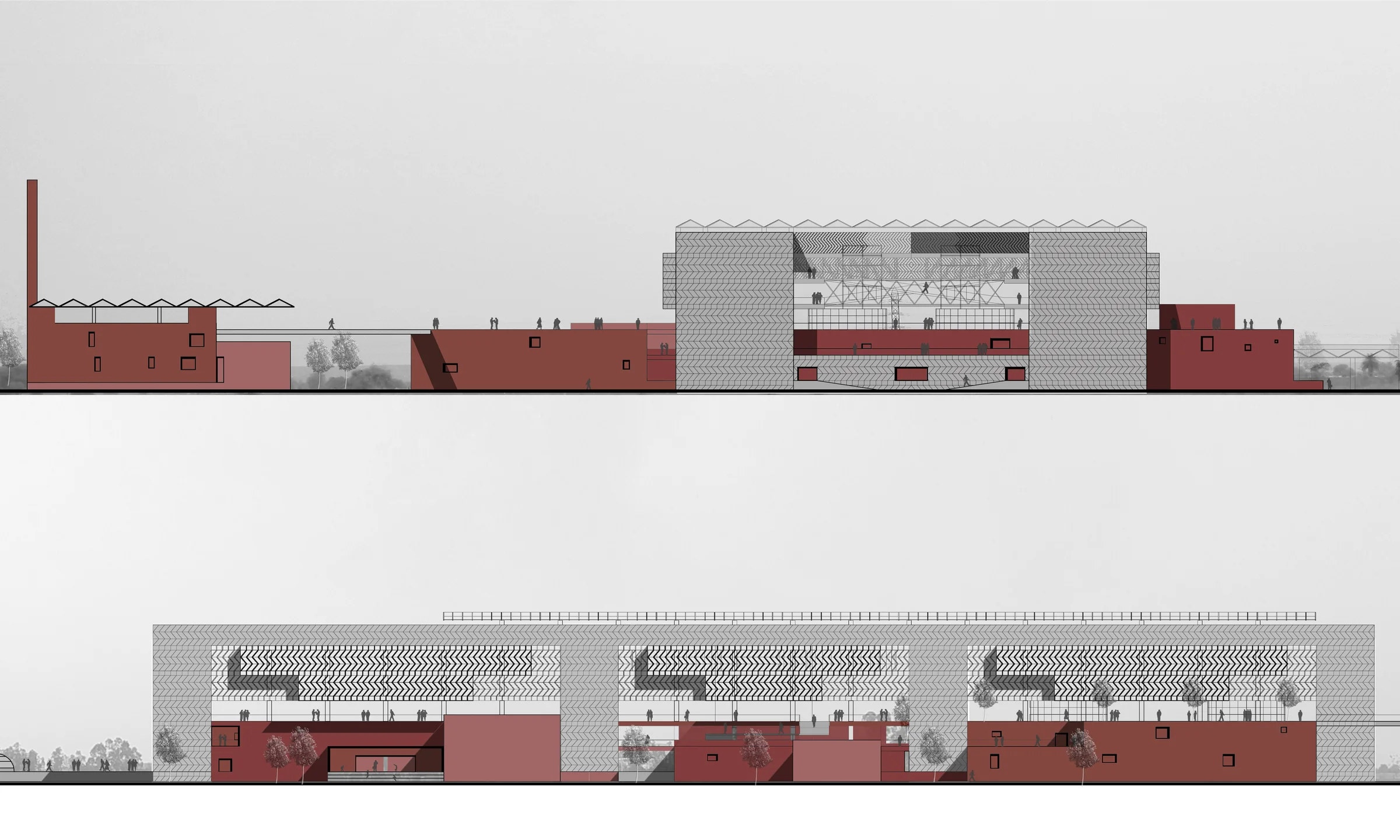 Michelin Research and Development Centre — Elevations