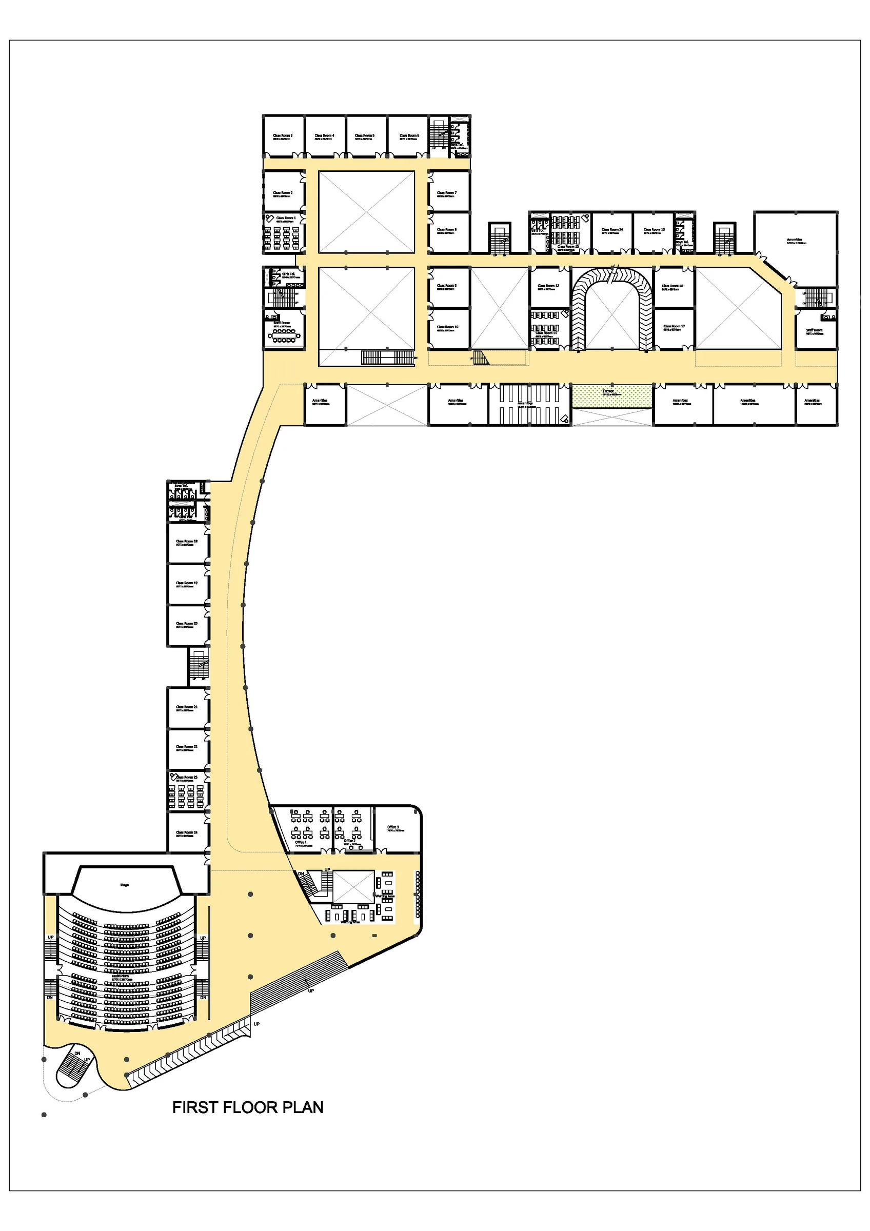 Sriram Global School — First floor plan