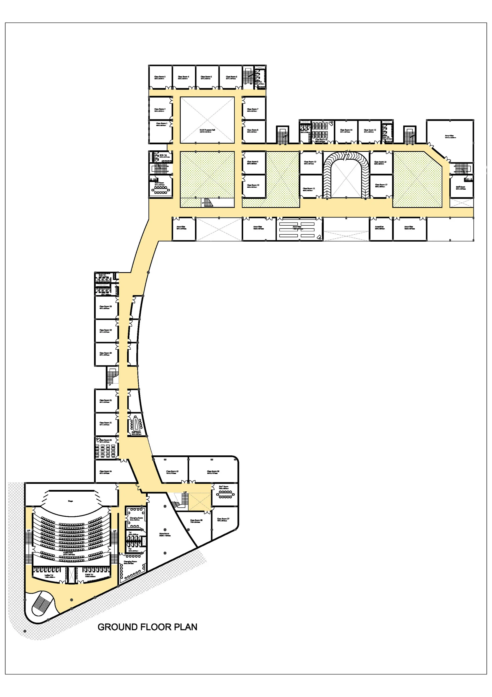 Sriram Global School — Ground floor plan