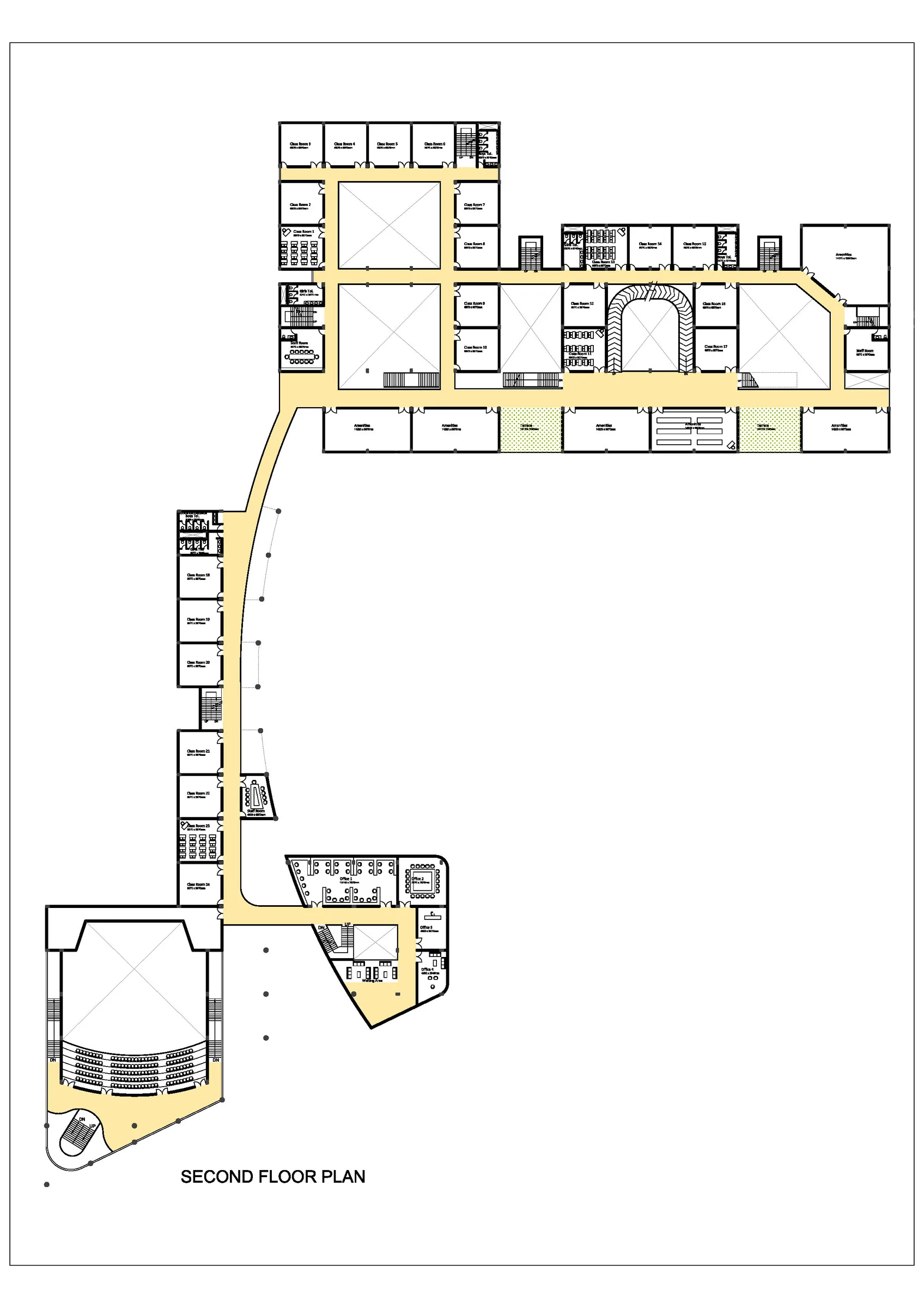 Sriram Global School — Second floor plan