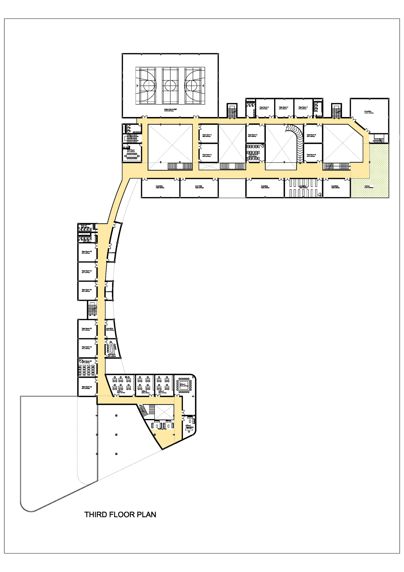 Sriram Global School — Third floor plan