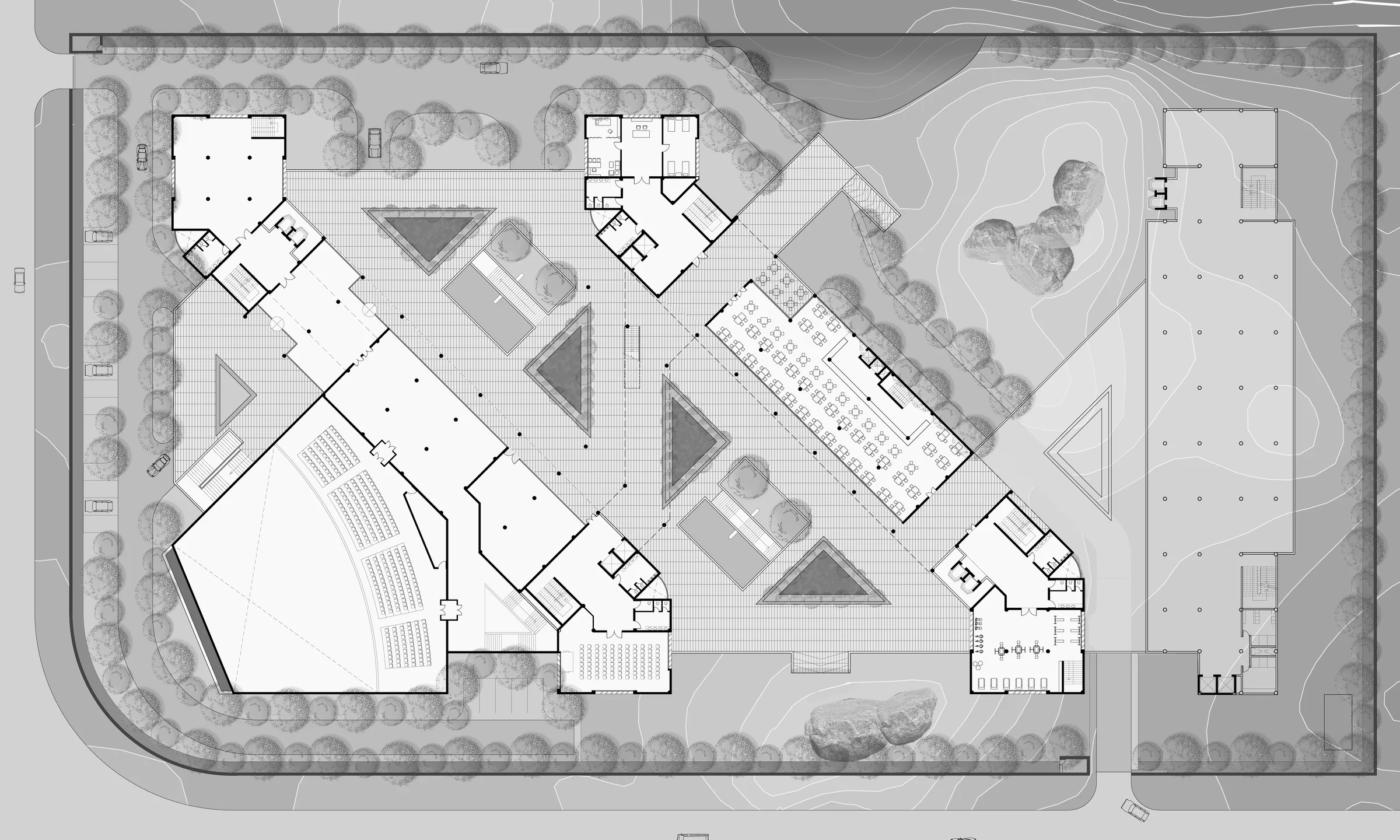 Head Office for the State Bank, Hyderabad — Site plan